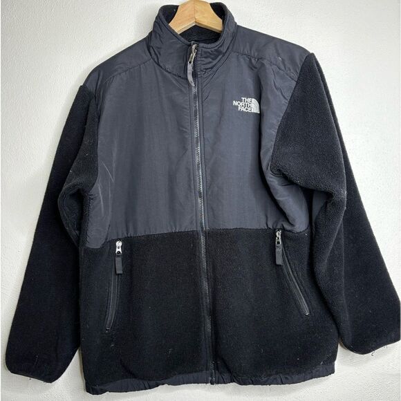 The north face Denali full zip jacket boys size XL black - Picture 1 of 12